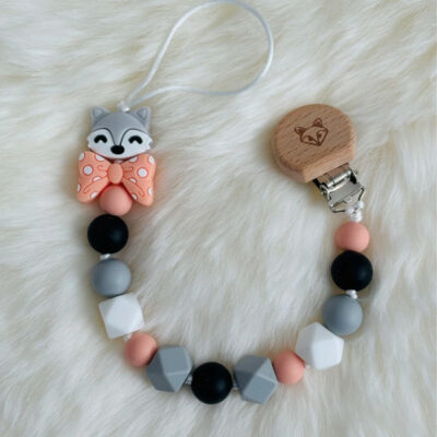 Attache tétine Loup