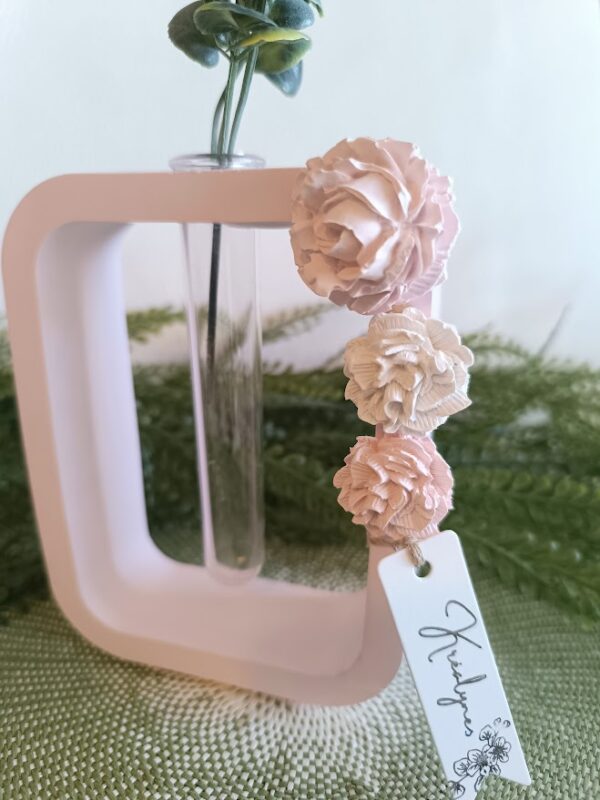 Vase rose et blanc – Image 3