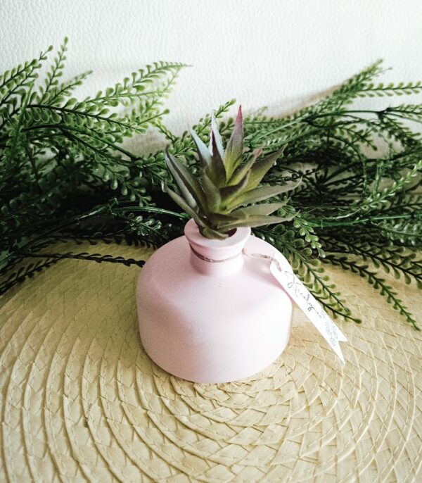 Petit vase diffuseur de parfum rose – Image 2