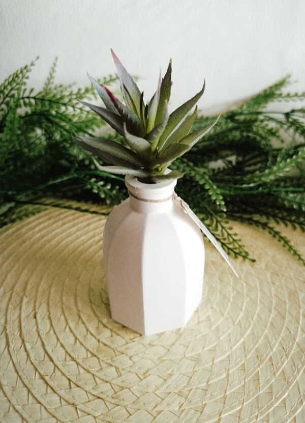 Petit vase diffuseur de parfum blanc – Image 2