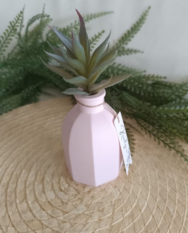 Petit vase diffuseur de parfum rose – Image 2