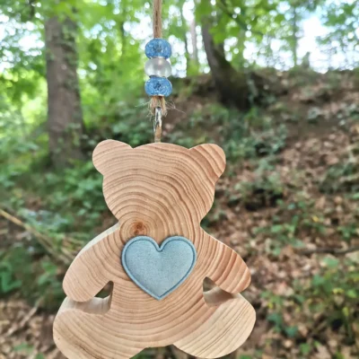 Suspension Ourson en bois de Cèdre