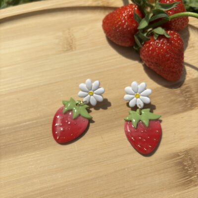 🍓Boucles d'oreilles Fraises 🍓