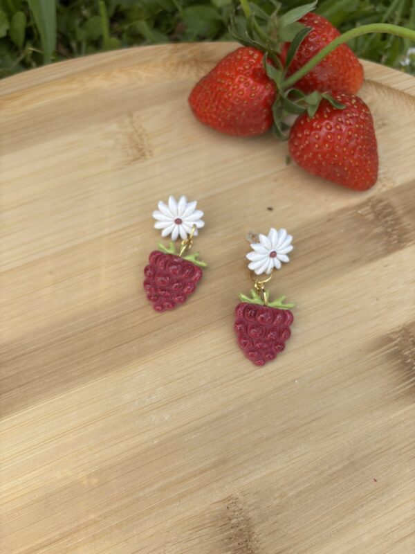 Boucles d'oreilles Framboises – Image 3