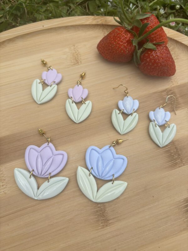 Boucles d'oreilles Tulipes – Image 4