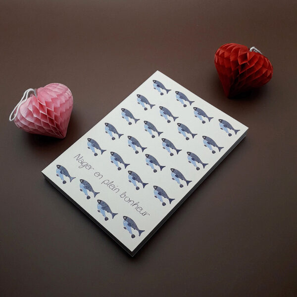 Petite carnet modèle Poissons