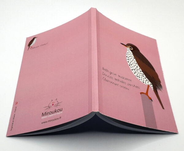 Petite carnet modèle Grive Musicienne – Image 3