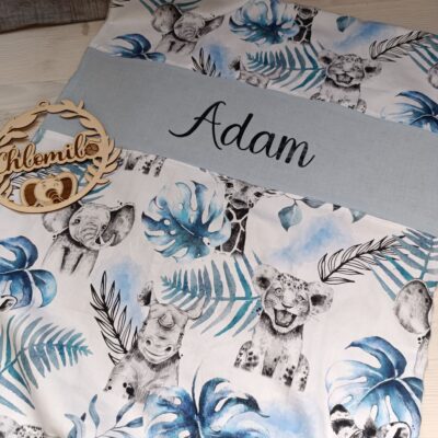 couverture savane bleu