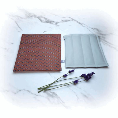 dessous de plat aromatique lavable, odorant, aux graines de lavande