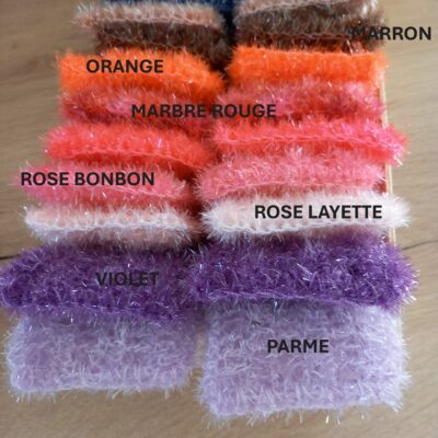 Récup savon ou sauve savon au crochet dans plusieurs couleur