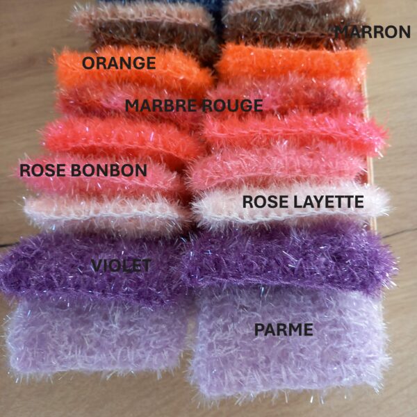 Récup savon ou sauve savon au crochet dans plusieurs couleur