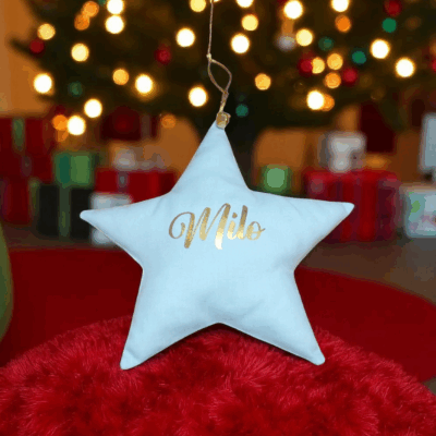 étoile de Noël personnalisée 21 cm