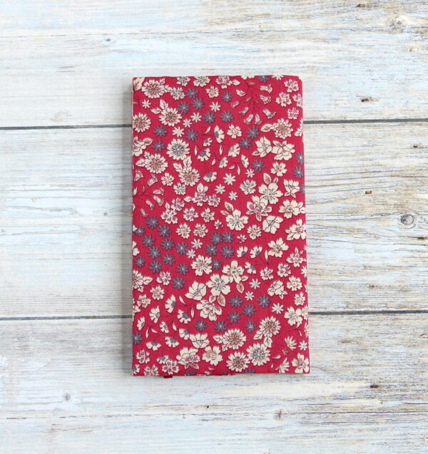 Porte chéquier tissu style liberty, protège chéquier talon haut, étui chéquier portefeuille – Image 6