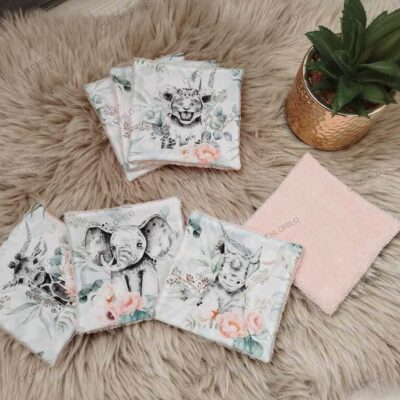 lingettes lavables savane