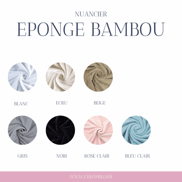 nuancier eponge bambou