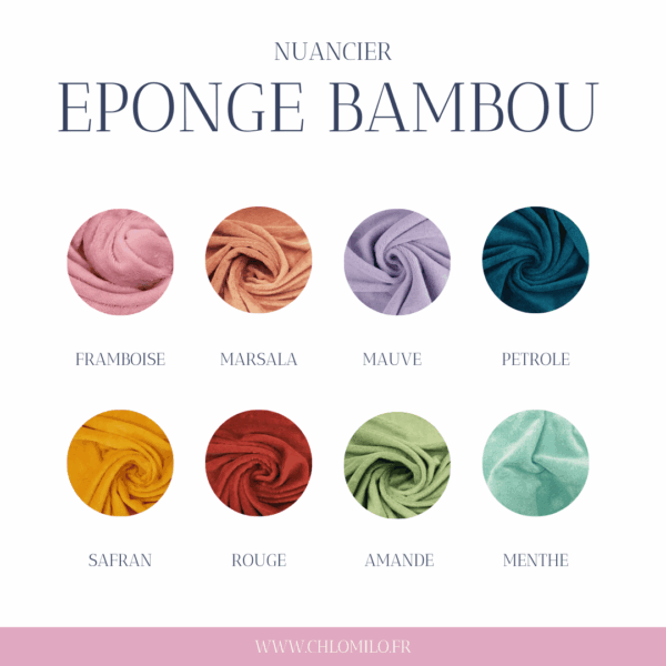 nuancier eponge bambou