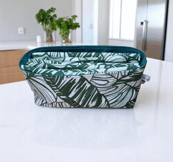 Panière de 6 feuilles d'essuie tout lavable 100 % coton doublé nid d'abeille, modèle au choix
