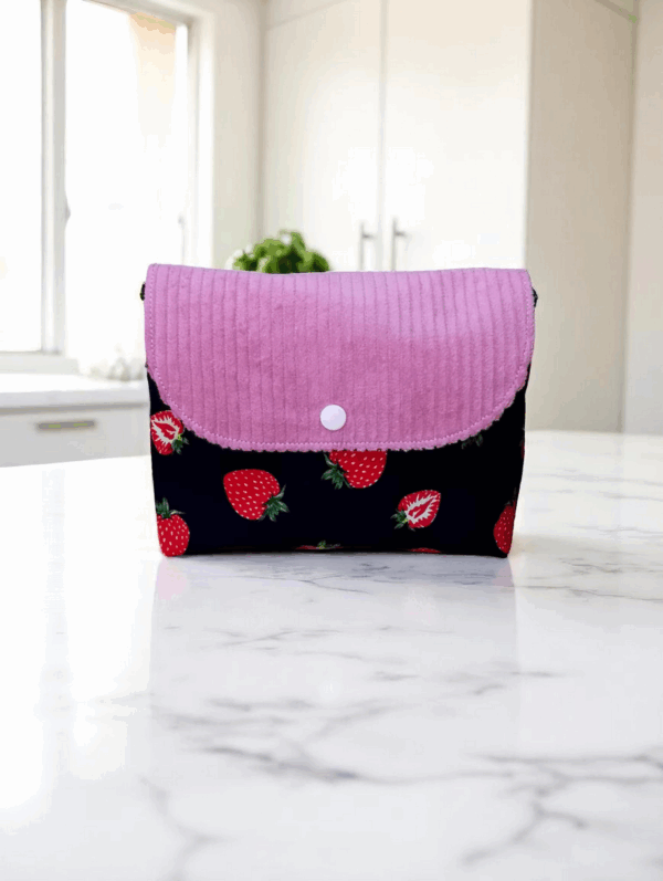 Pochette multifonction bicolore, trousse pour maquillage. Modèles au choix. – Image 7