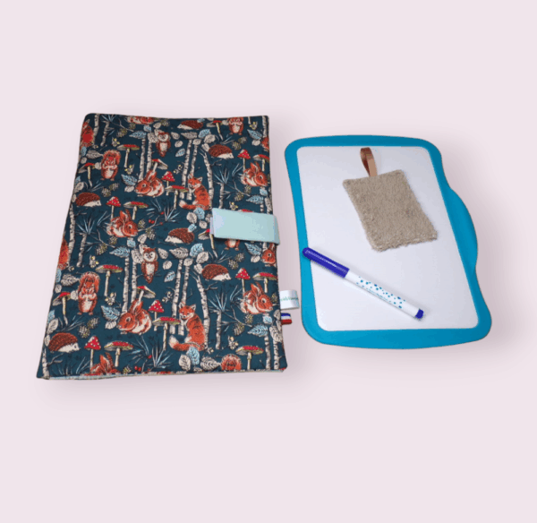 pochette range ardoise et crayons, effaceur offert, modèle animaux au choix – Image 10