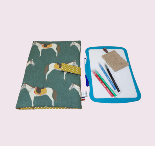 pochette range ardoise et crayons, effaceur offert, modèle animaux au choix – Image 9