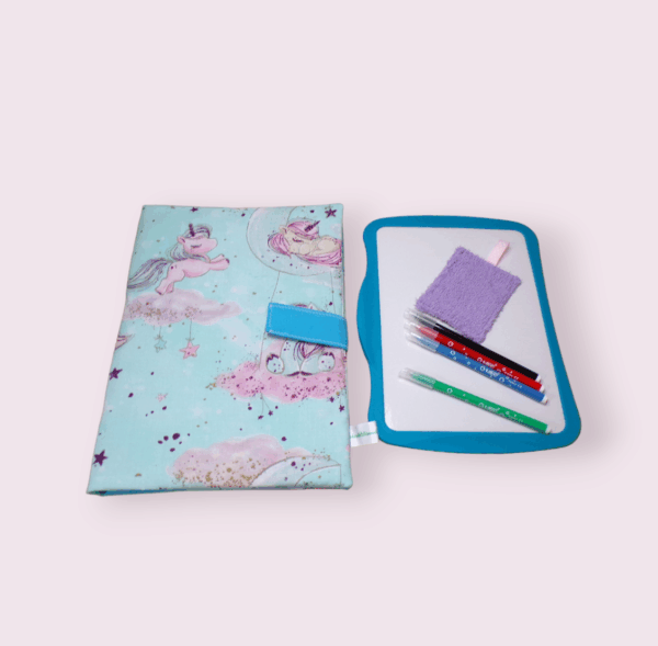 pochette range ardoise et crayons, effaceur offert, modèle filles – Image 4