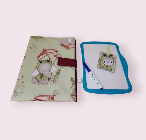 pochette range ardoise et crayons, effaceur offert, modèle animaux au choix – Image 6