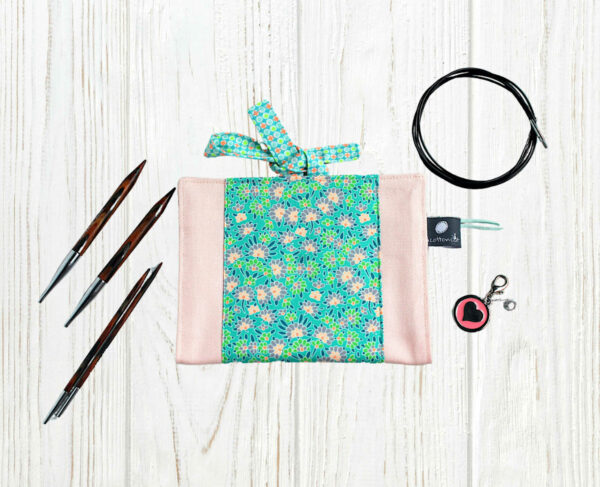 Étui tricot aiguilles interchangeables, pochette circulaires interchangeables, accessoire tricot – Image 2