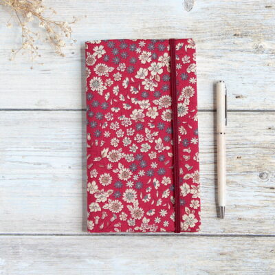 porte chequier tissu style liberty
