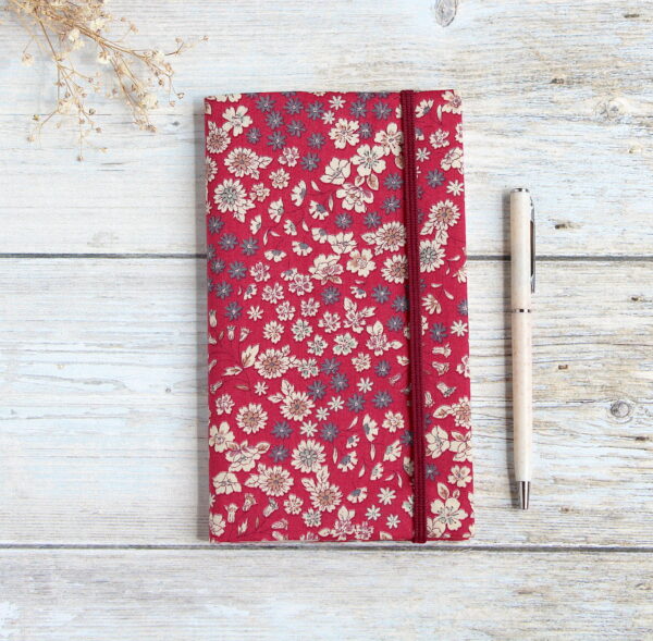 porte chequier tissu style liberty