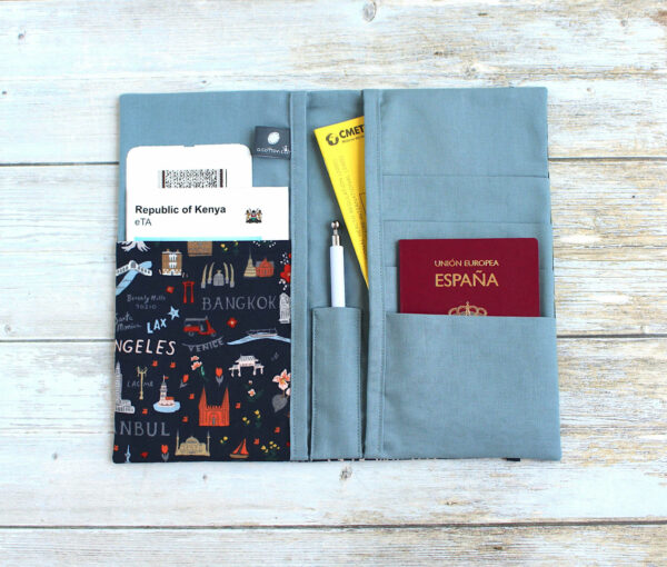 porte documents voyage famille