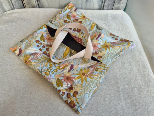 Sac à Tarte – Lilas – Porte plat réversible