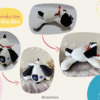 reproduction doudou chien noir et blanc