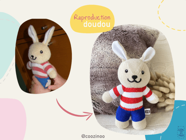 reproduction doudou lulu lapin