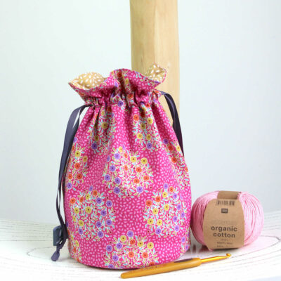 sac a projets crochet tricot