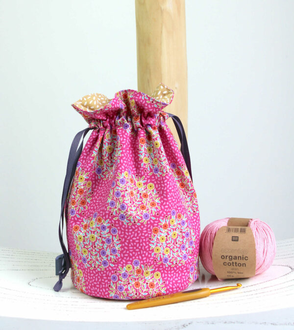 sac a projets crochet tricot