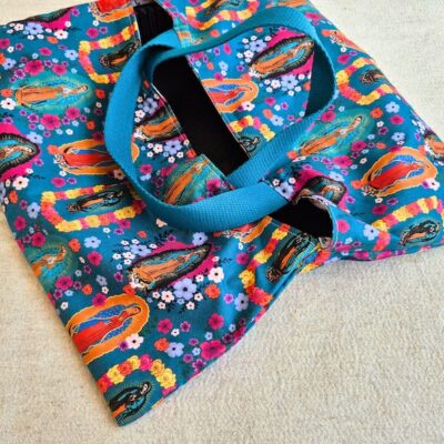 Sac à Tarte – Vierge de Guadalupe – Porte plat réversible