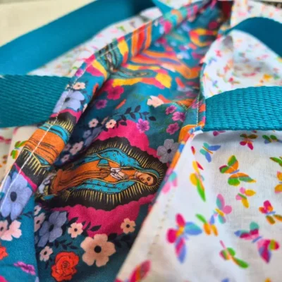 Sac à Tarte – Vierge de Guadalupe – Porte plat réversible