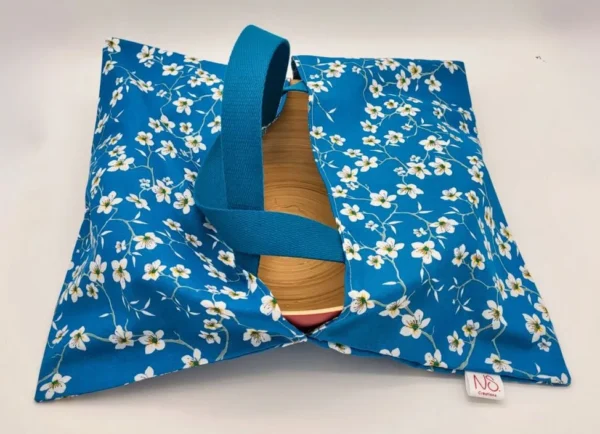Sac à Tarte – Amandier Bleu – Porte plat réversible – Image 2