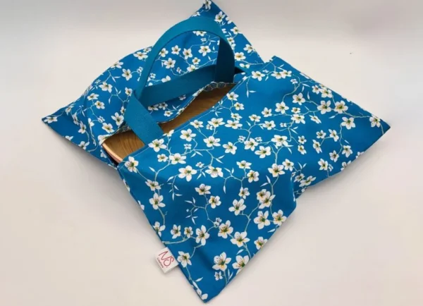 Sac à Tarte – Amandier Bleu – Porte plat réversible – Image 5