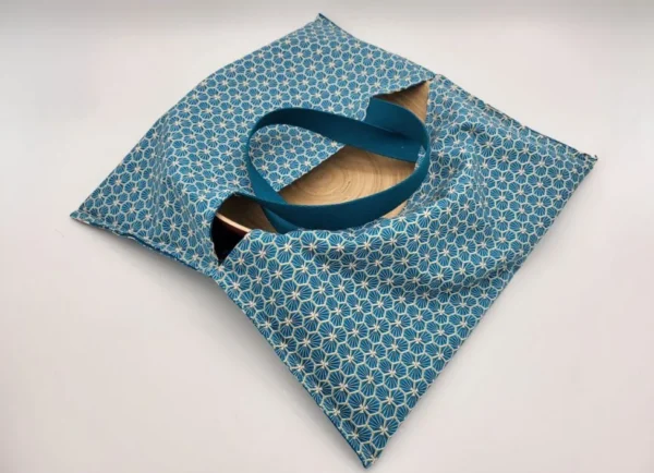 Sac à Tarte – Amandier Bleu – Porte plat réversible – Image 4