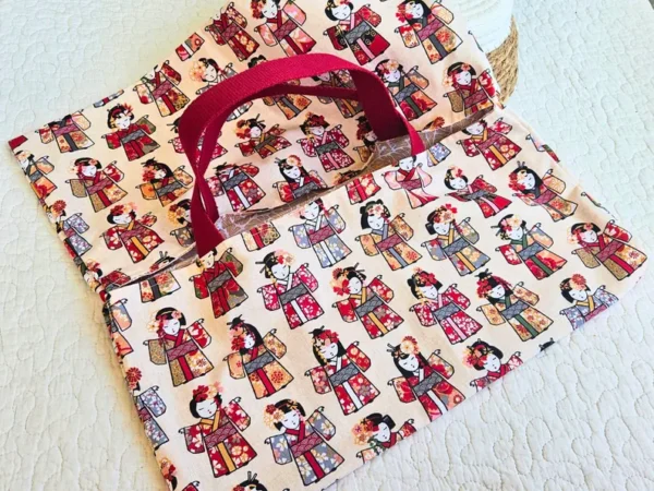 Sac à Tarte – geisha – Porte plat réversible