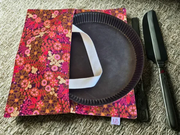 Sac à Tarte – Lili Rose et Prune – Porte plat réversible – Image 3