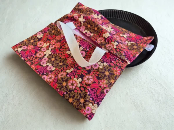 Sac à Tarte – Lili Rose et Prune – Porte plat réversible – Image 2