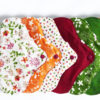 Pack 7 serviettes hygiéniques lavables FLEURS DES CHAMPS (S / Flux normaux) - serviettes menstruelles lavables - serviettes menstruelles lavables - Zéro déchet - shl - serviettes périodiques