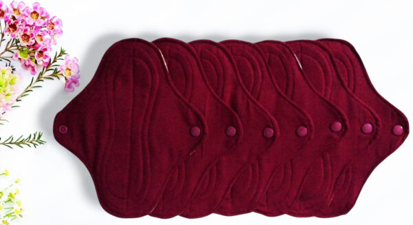 Pack 7 serviettes hygiéniques lavables FLEURS DES CHAMPS (S / Flux normaux) - serviettes menstruelles lavables - serviettes menstruelles lavables - Zéro déchet - shl - serviettes périodiques