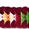 Pack 7 serviettes hygiéniques lavables FLEURS DES CHAMPS (S / Flux normaux) - serviettes menstruelles lavables - serviettes menstruelles lavables - Zéro déchet - shl - serviettes périodiques