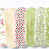 Pack 7 serviettes hygiéniques lavables ROSES (M/ Flux normaux à moyens) - serviettes menstruelles lavables - serviettes menstruelles lavables - Zéro déchet - shl - serviettes périodiques