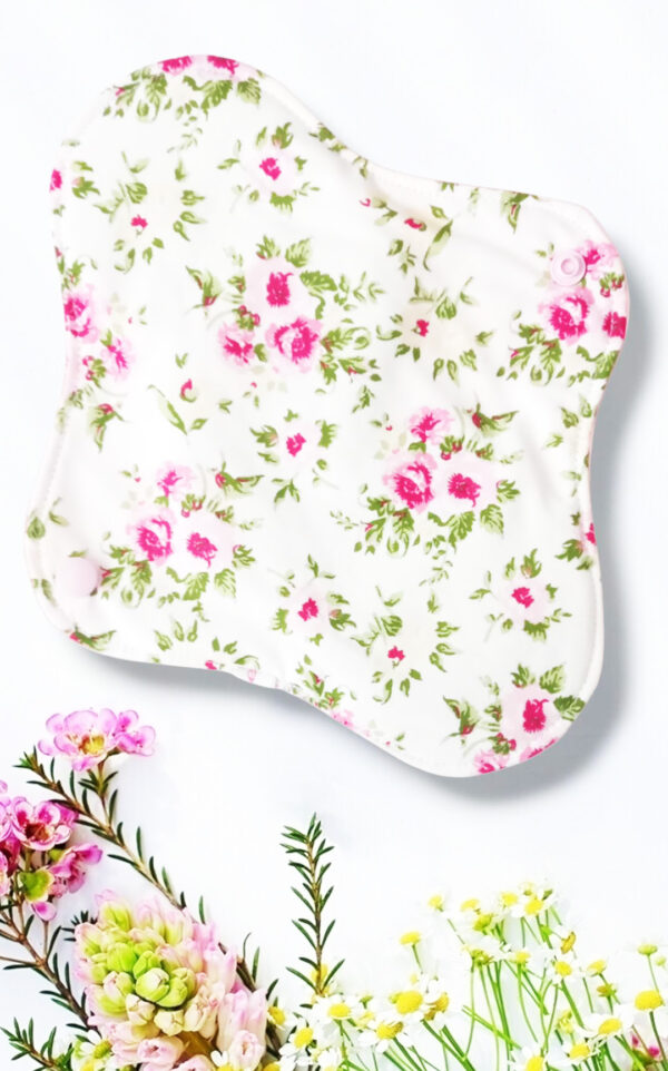Pack 7 serviettes hygiéniques lavables ROSES (M/ Flux normaux à moyens) - serviettes menstruelles lavables - serviettes menstruelles lavables - Zéro déchet - shl - serviettes périodiques
