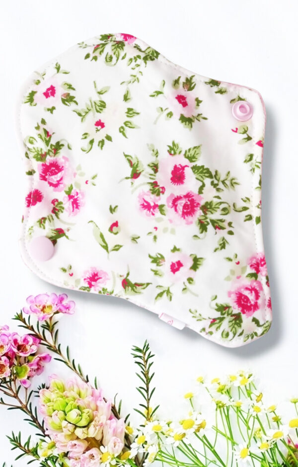 Pack 7 protège-strings lavables ROSES (Mini - 17 cm) - Zéro déchet - protège-tangas - adolescente - fille - femme