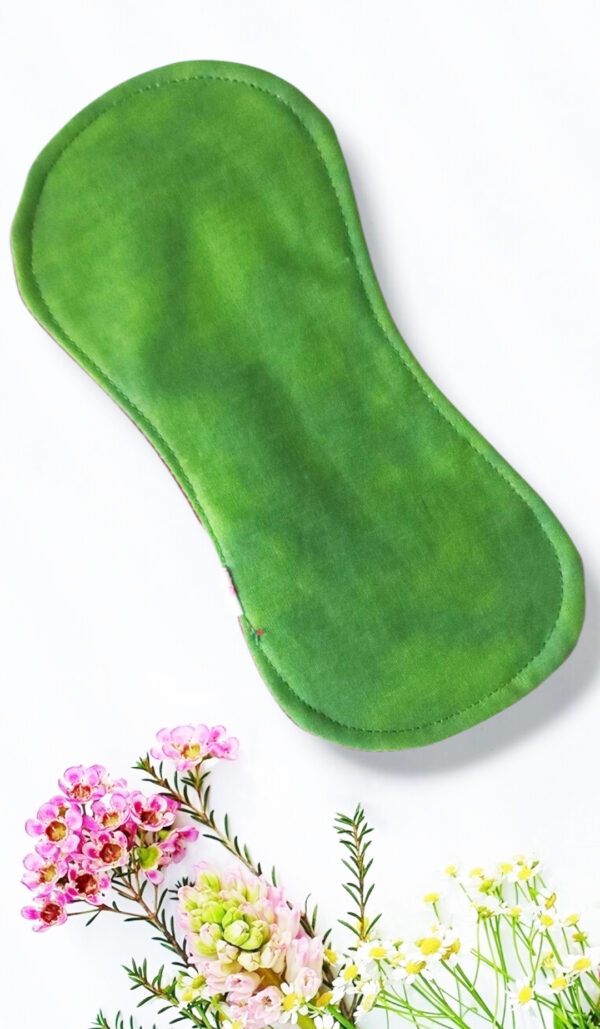 Pack 7 serviettes hygiéniques lavables sans ailettes FLEURS DES CHAMPS - (S/ Flux normaux jour et nuit) - serviettes menstruelles lavables - serviettes hygiéniques alternatives - Zéro déchet - shl - serviettes périodiques